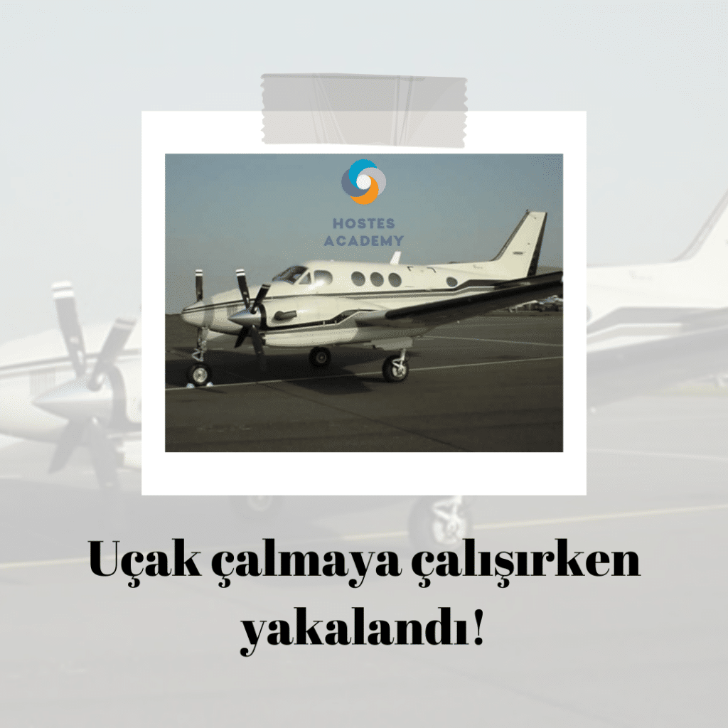uçak kaçırmaya çalışırken yakalandı